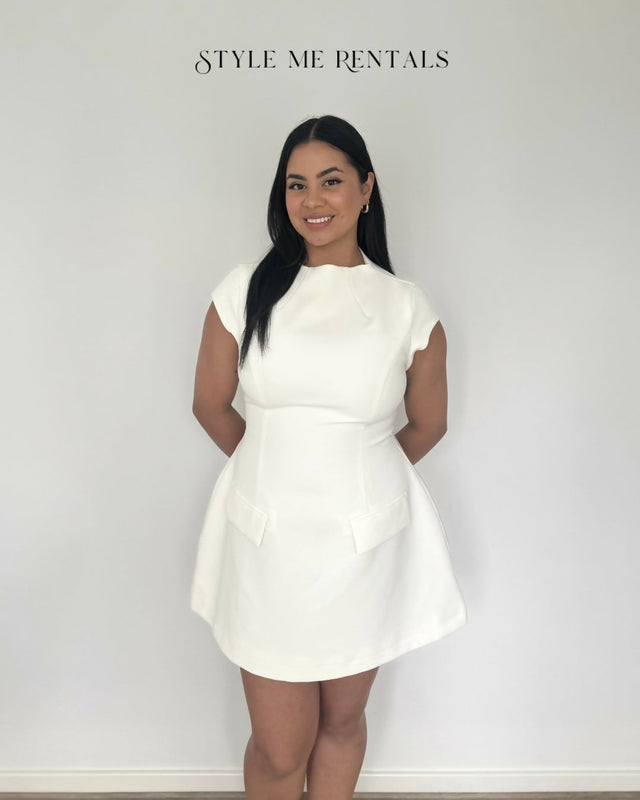 Odd Muse The Ultimate Muse Cap Sleeve Mini Dress White Size L - L / White - Dresses