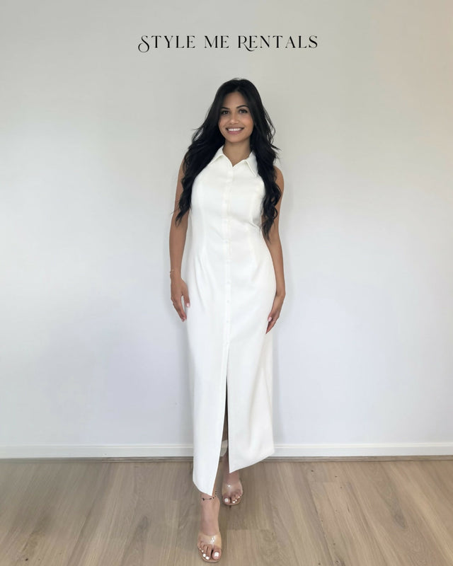 Odd Muse The Ultimate Muse Collar Maxi Dress White Size M - M / White - Dresses