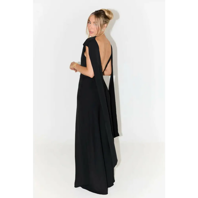 Odd Muse The Ultimate Muse Drape Back Maxi Dress Black Size 10 - 10 / Black - Dresses