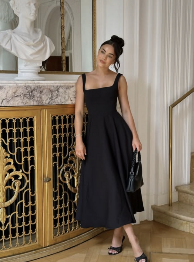 HighwaistSquareneckmidi