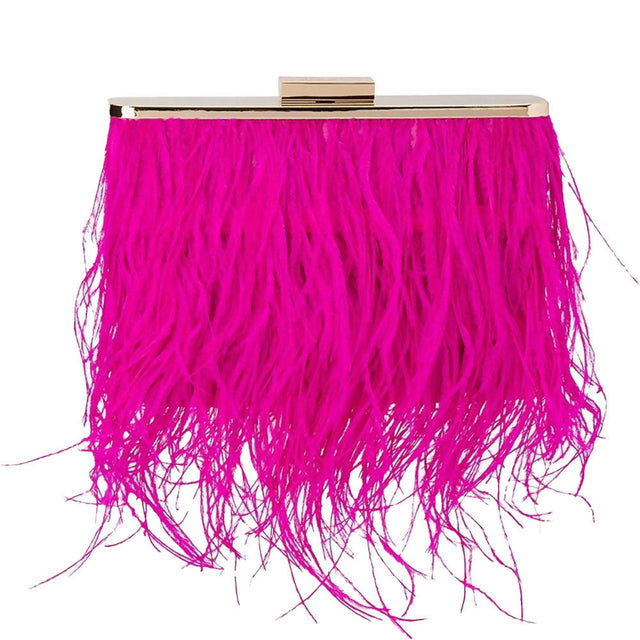 Olga-Berg-ESTELLE-Fuchsia-Feathered-Clutch-OB4773.-Buy-Olga-Berg-Online-aat-Official-Stockist-ShoeBeDOo-5