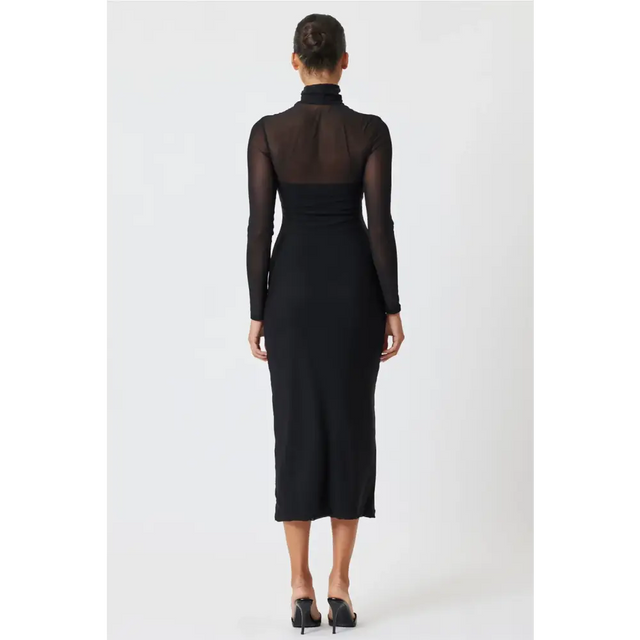 OLIVIA MIDI DRESS BLACK size 14 - Dress