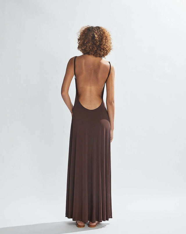 One Mile Sammy Maxi Dress - 6 / Brown - Dresses