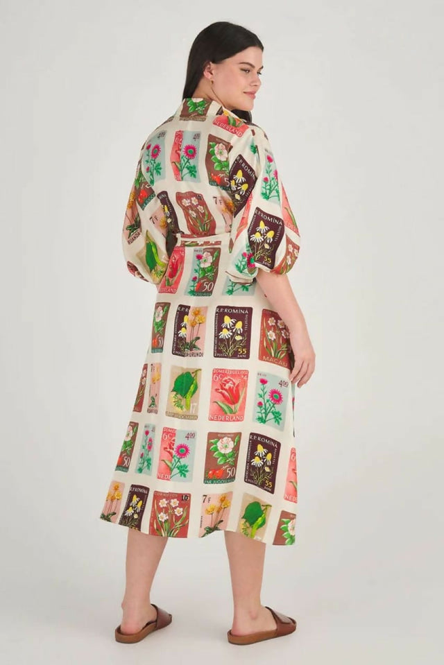 OrotonFlowerStampLongSleeveDressRSTUDIO1