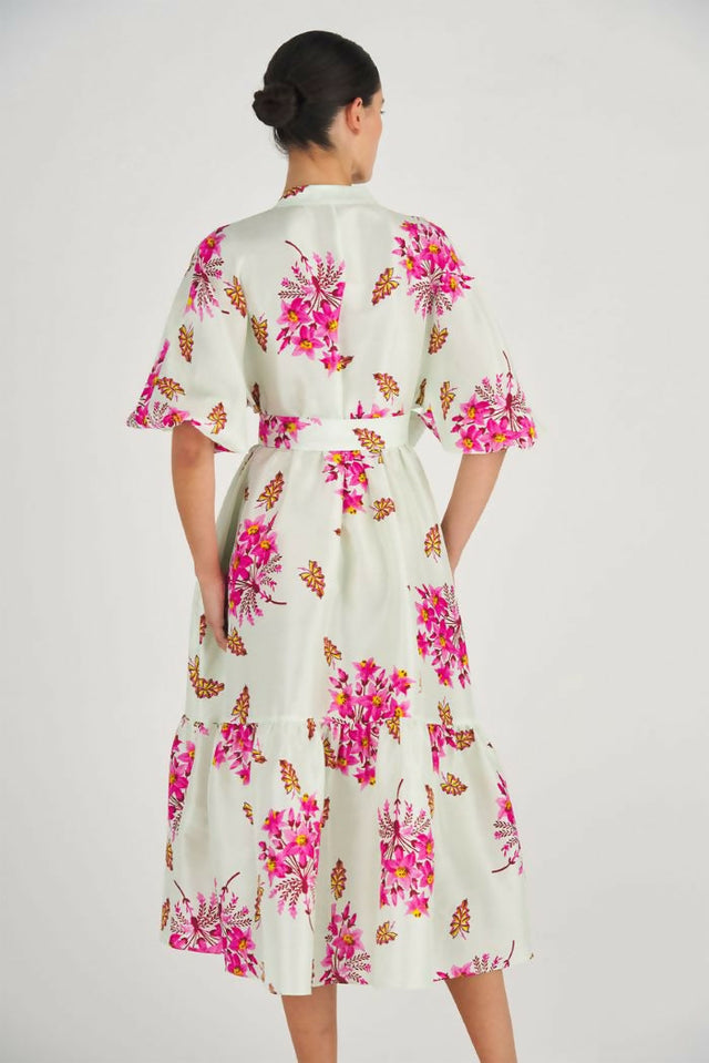 OrotonHoyaPrintDressBackView