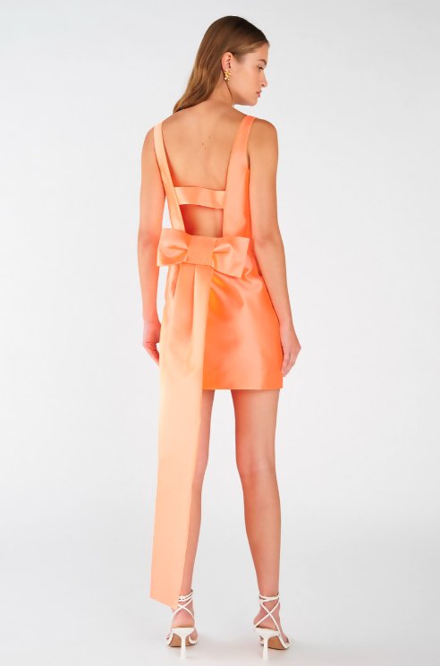 Oroton - Oroton MELON DRAPE BACK MINI DRESS