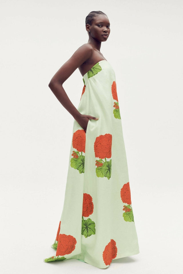 Oroton Posie Geranium Print Gown - 8 / Print - Dresses