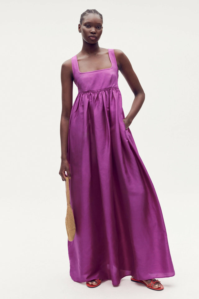 Oroton Strappy Sundress Size 10 - 10 / Magenta - Dresses