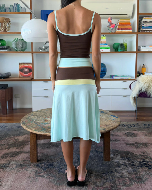 BLANCH WEAR Lucy Midi Skirt & Lucy Tank Horizon