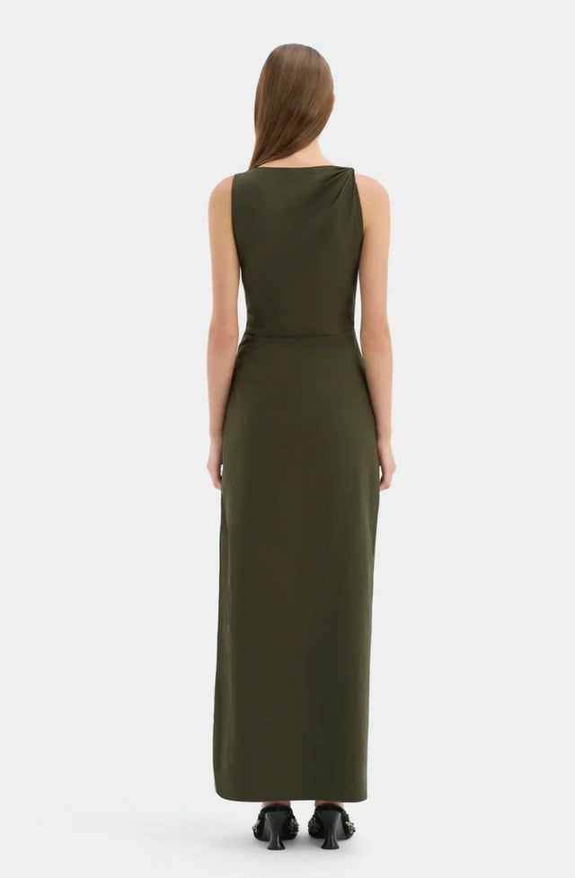 SIR Sorel Maxi Dress in Dark Olive