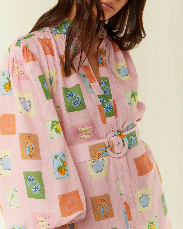 Palm Noosa Noddy Dress Pink Emblem Size 8 - 8 / Pink - Dresses