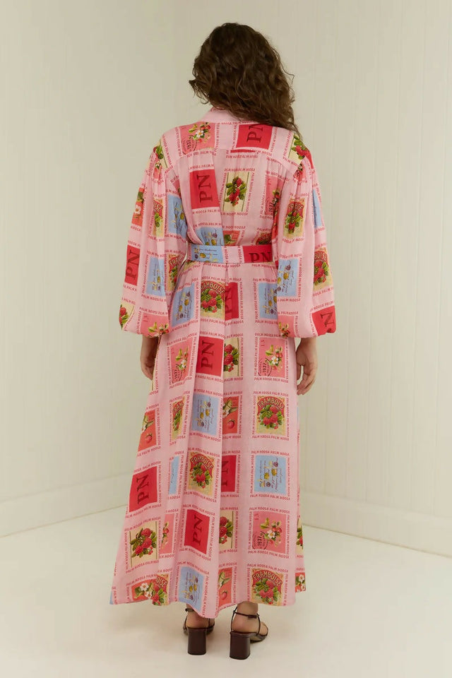Palm Noosa Noddy Dress Strawberry Stamp Size AU 12 - 12 / Multi - Dresses
