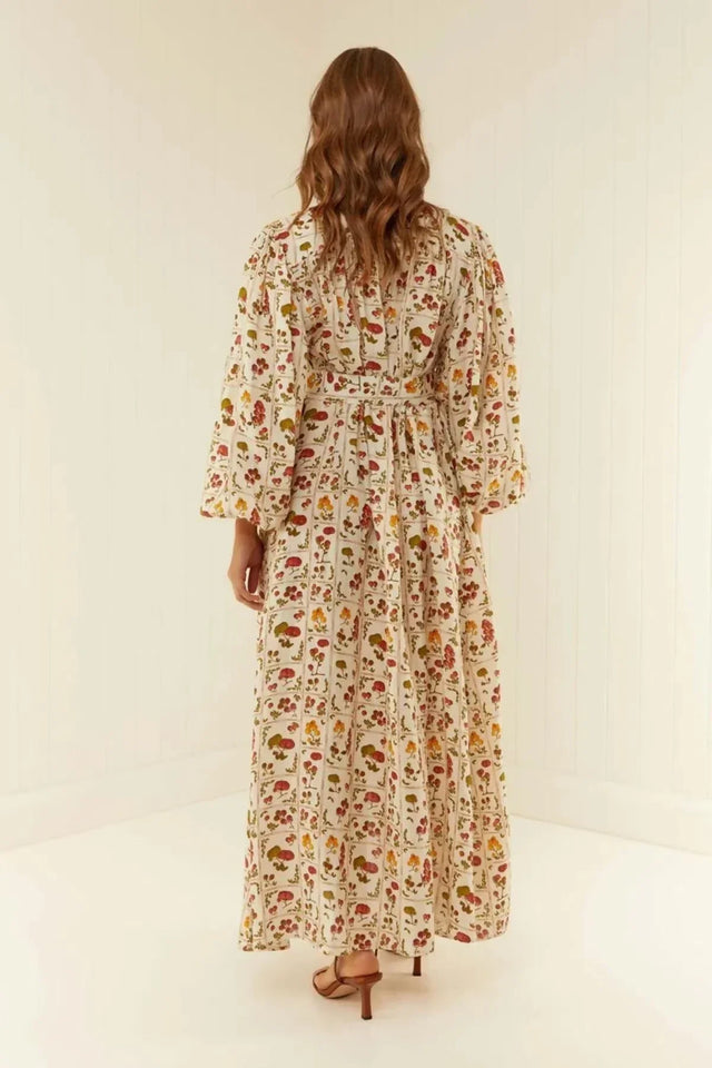 Palm Noosa Noddy Tomato Tiles Maxi Dress Print Size 8 - 8 / Print - Dresses