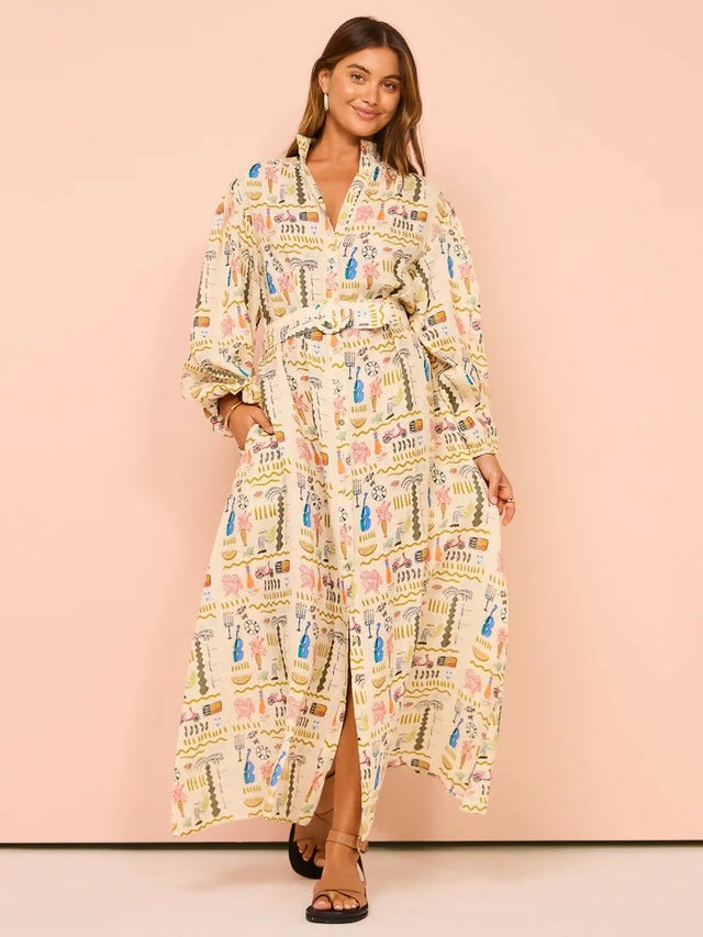 Palm Noosa Noddy Verano Maxi Dress Print - Dresses