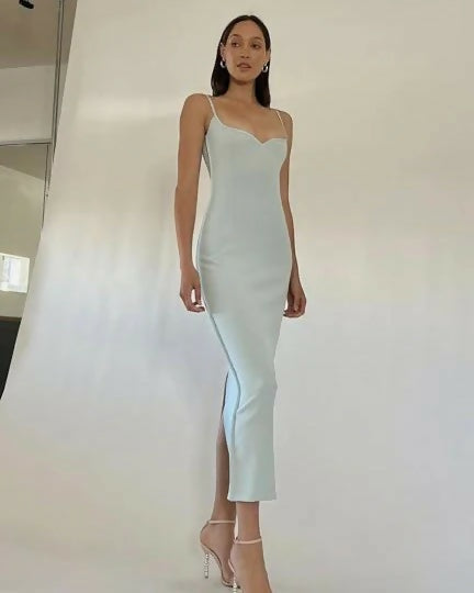 Paris Georgia Heart Mineral Blue Dress - 6 / Blue - Dresses