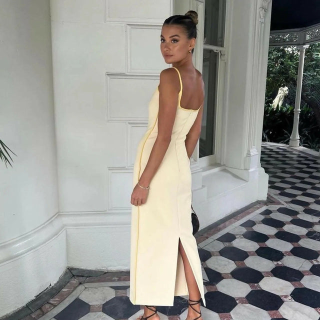 Paris Georgia Marlo Dress Daffy Yellow - 8 / Yellow - Dresses