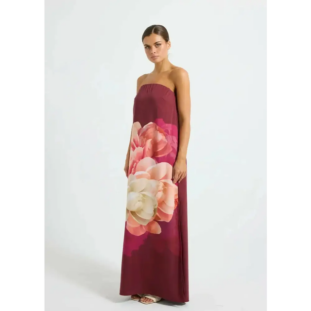 Pasduchas Romance Strapless Maxi - 12 / Red - Dresses