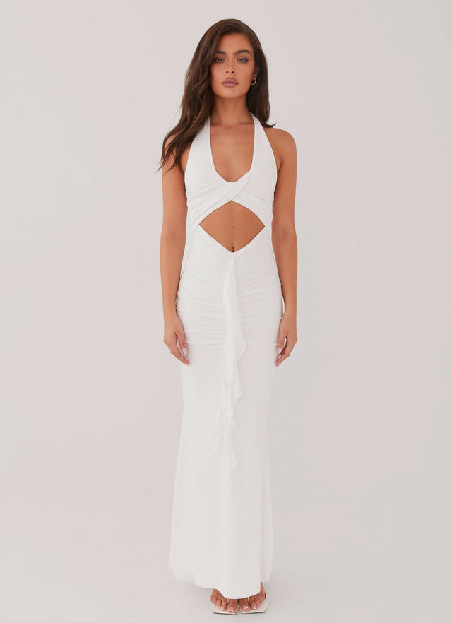 Peppermayo Allanna Frill Maxi - 6 / White - Dresses