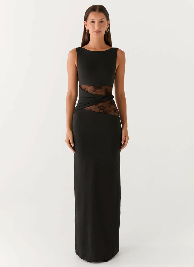 Peppermayo Karma Maxi Dress - Black - 6 / Black - Dresses