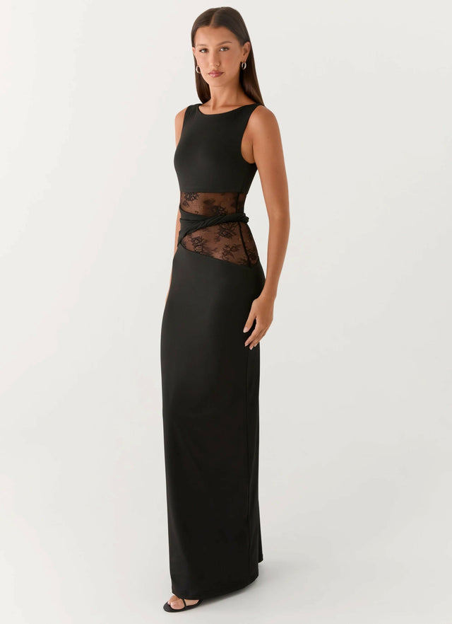 Peppermayo Karma Maxi Dress - Black - 6 / Black - Dresses