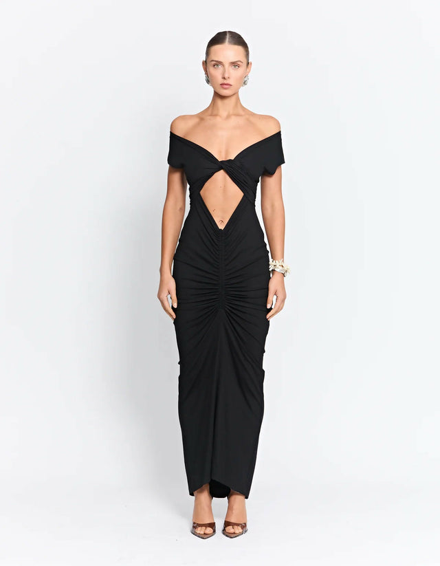 Pfeiffer Ramos Midi Dress Black - 10 / Black - Dresses