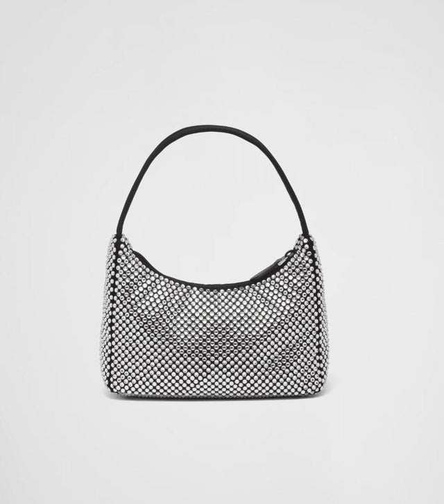 Prada - Prada Satin Mini-bag With Artificial Crystals