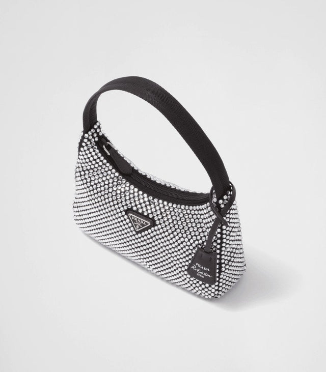 Prada - Prada Satin Mini-bag With Artificial Crystals