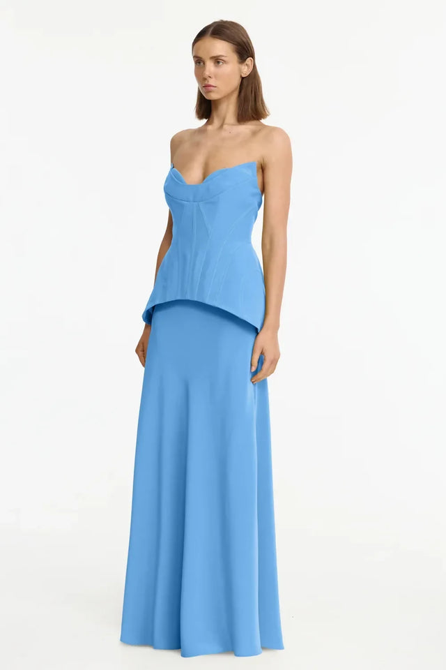 Acler Bankfield Maxi Dress Alt Blue
