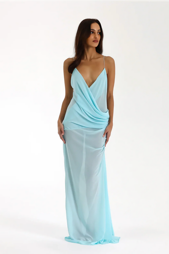 Natalie Rolt Magnolia Gown Baby Blue