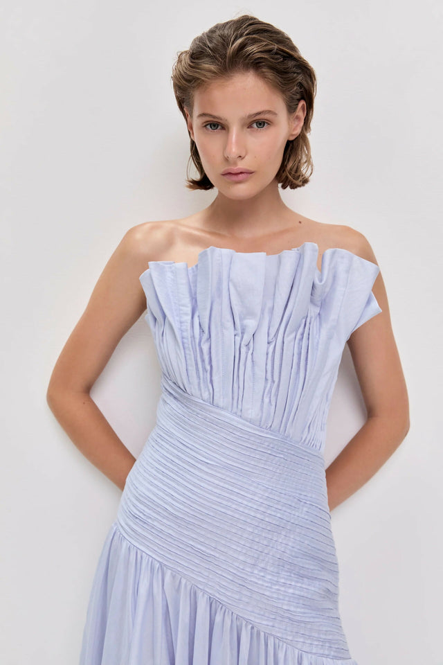 Aje Aquiline Dress in French Blue