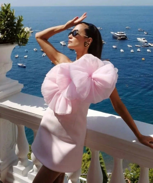 Rachel Gilbert Angelo Mini Dress - 14 / Pink - Dresses