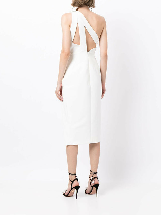 Rachel Gilbert Apollo Midi Dress - 6 / White - Dresses