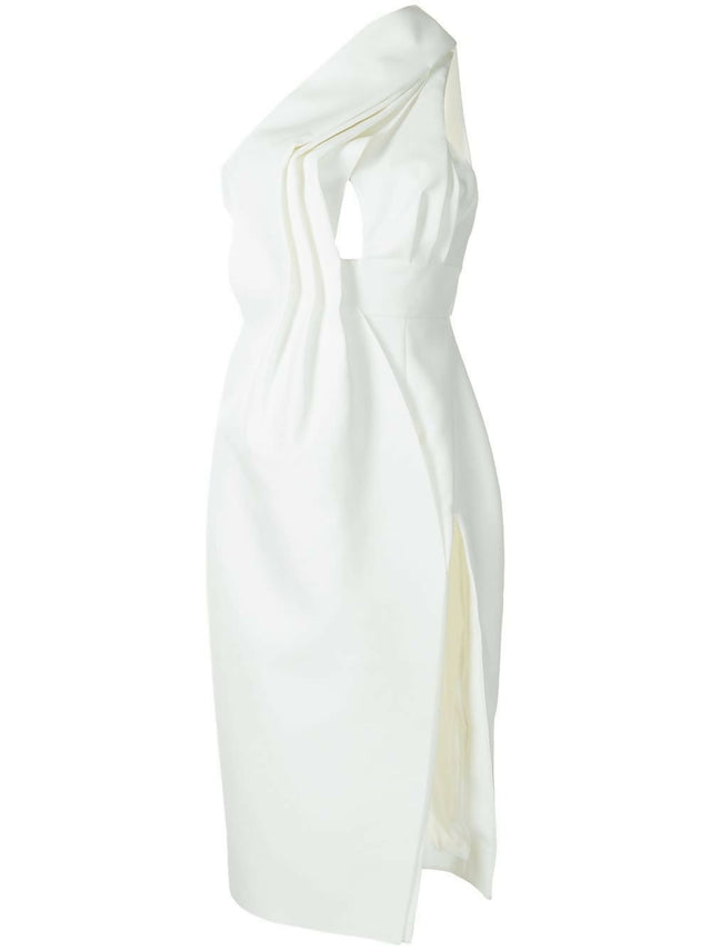 Rachel Gilbert Apollo Midi Dress - 6 / White - Dresses