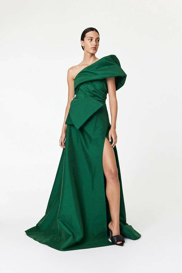 Rachel Gilbert Archer Gown - 12 / Green - Dresses