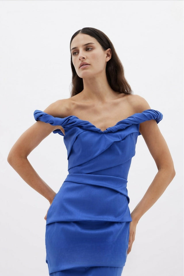 Rachel Gilbert Asha Dress Blue 3/AU12 - 12 / Blue - Dresses