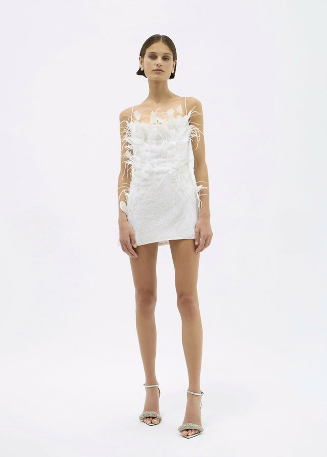Rachel Gilbert Astra Mini White 3/AU12 - 12 / White - Dress