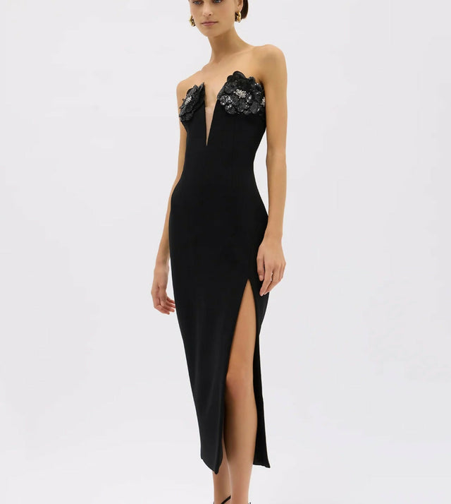 Rachel Gilbert Bowie Dress - 8 / Black - Dresses