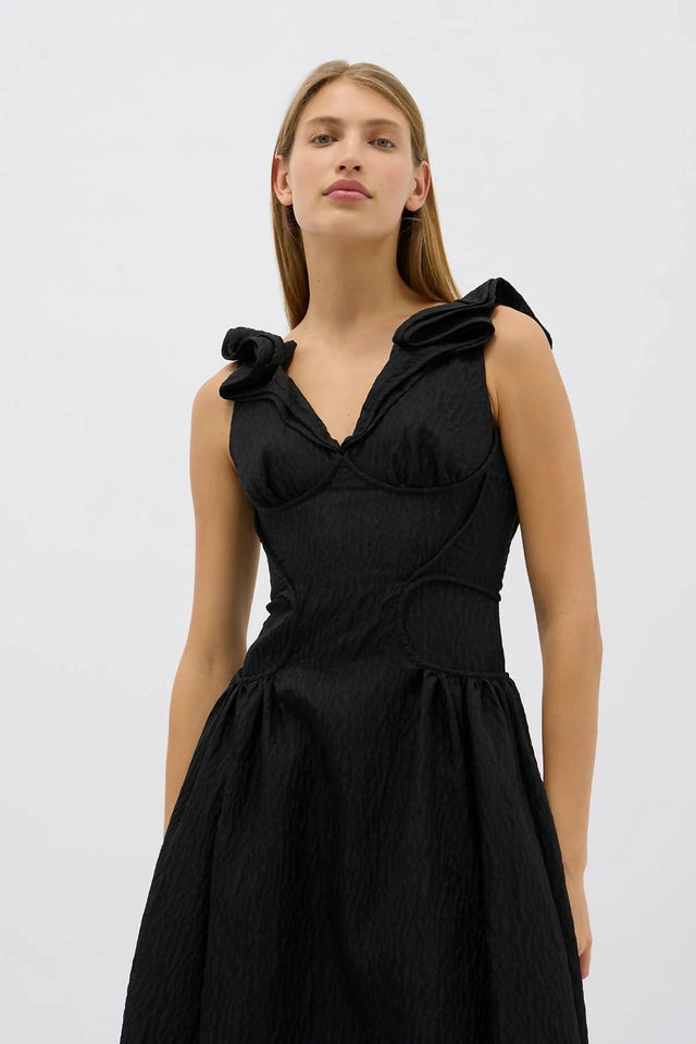 Rachel Gilbert Celia Gown in Black Size 12 - 12 / Black - Dresses