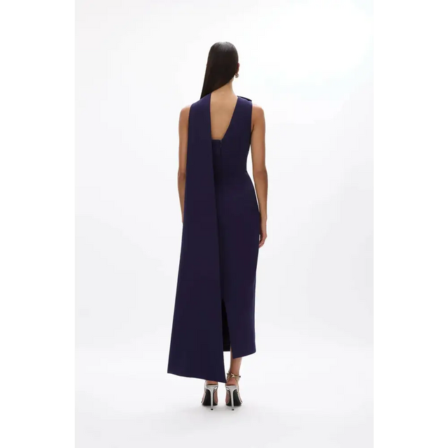 Rachel Gilbert Clara Gown Dress Dark Indigo Size 6 & 8 - Dresses