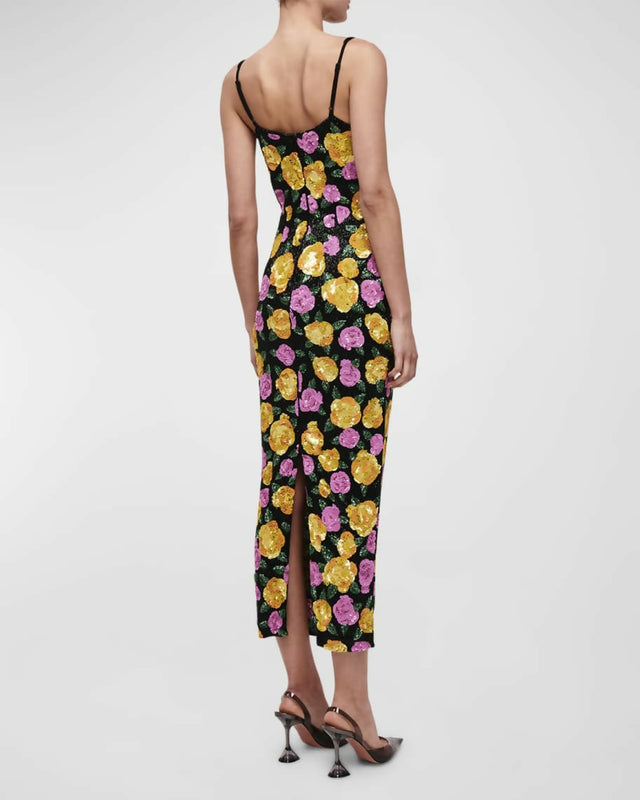 Rachel Gilbert Dallas Midi Dress Floral Size 1 / AU 8 - Dresses