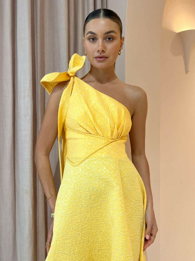 Rachel Gilbert Emiliano In Lemondrop Size 8 - 8 / Yellow - Dresses
