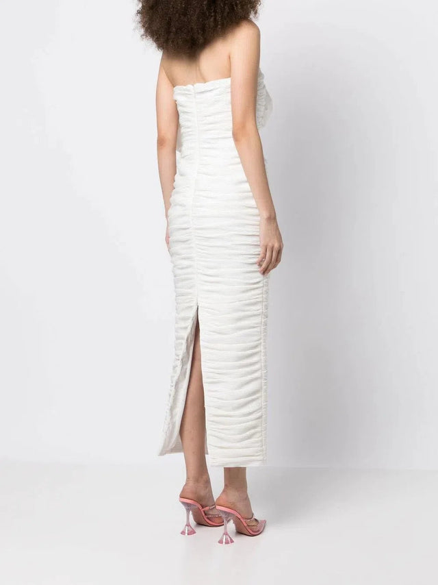 Rachel Gilbert Evana Midi Dress - 6 / White - Dresses