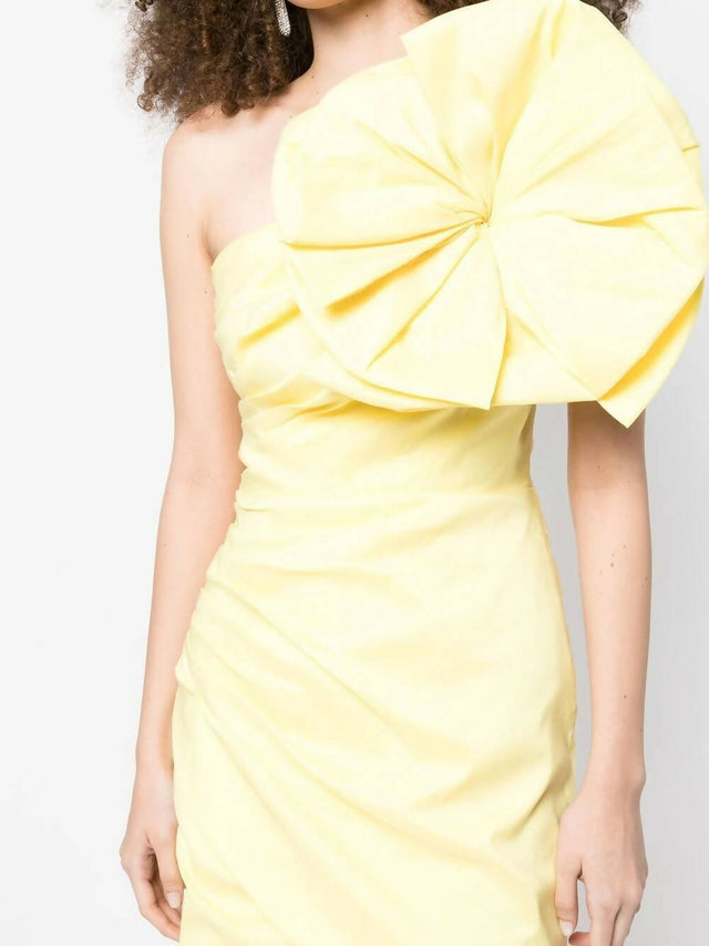 Rachel Gilbert Evana Mini Dress - 14 / Yellow - Dresses