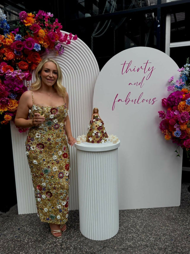 Rachel Gilbert Francesca Gown Gold