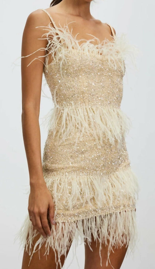 Rachel Gilbert Frenchy Mini in Nude Size 6 - 6 / Nude - Dresses