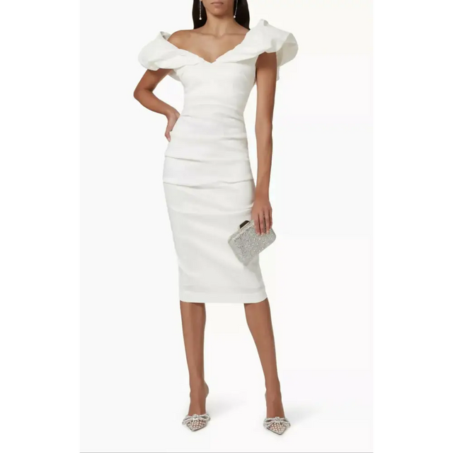 Rachel Gilbert Frey Dress White 0/AU6 - White / 6