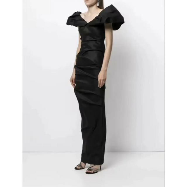 Rachel Gilbert Frey Gown Black 14 - 14 / Black - Dresses