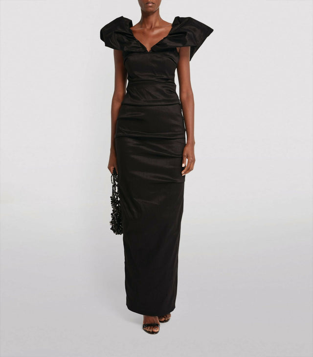 Rachel Gilbert Frey Gown in Black Size 6 - 6 / Black - Dresses