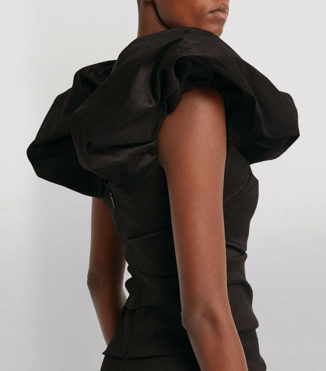 Rachel Gilbert Frey Gown in Black Size 6 - 6 / Black - Dresses