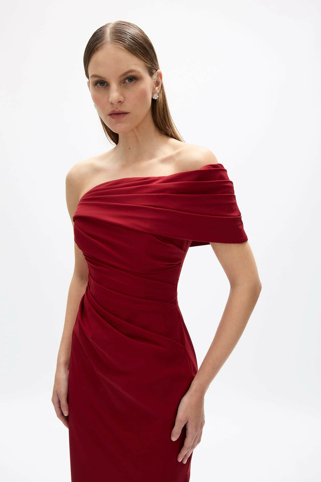 Rachel Gilbert Gale Gown in Wine - Dresses
